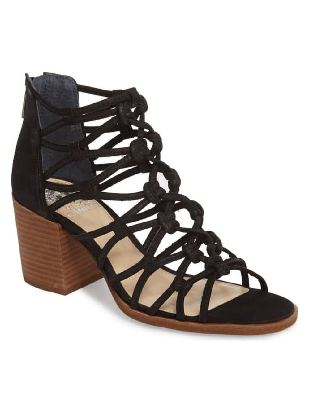 VINCE Camuto BNWT Sandals Black "Karika" Leather